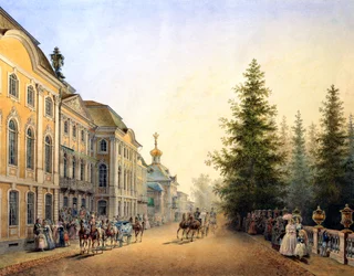 Départ de la cour à l